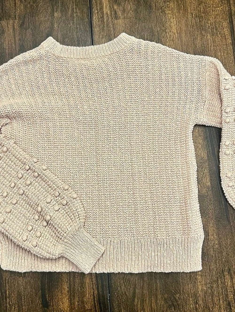 Madewell Bobble Pullover Sweater Textured Pink XS